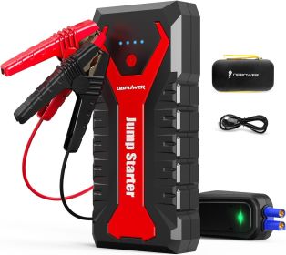 DBPOWER 3000A/80.66Wh Portable Car Jump Starter (UP to 10.0L Gas/8.0L Diesel Engines) 12V Auto Lithium-Ion Battery Booster with Smart Clamp Cables