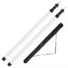 2pcs adjustable aluminum retractable waterproof pole, lightweight canopy pole, outdoor camping backpack sunshade, portable tent pole