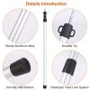 2pcs adjustable aluminum retractable waterproof pole, lightweight canopy pole, outdoor camping backpack sunshade, portable tent pole