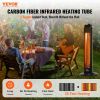 VEVOR Infrared Heater, 1500W Oscillation Electric Space Heater, Patio Heater w/ 2 Speeds & Timer, Outdoor/Outdoor for Bedroom,Studio,Porch,Dining Room