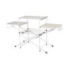 Camp Kitchen Cooking Stand with Three Table Tops