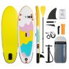 inflatable paddle board 8'  Kids Sup including sup paddle, paddleboard backpack, pump, leash