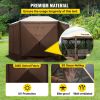 VEVOR Camping Gazebo Tent, 10'x10', 6 Sided Pop-up Canopy Screen Tent for 8 Person Camping, Waterproof Screen Shelter w/Portable Storage Bag