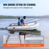 VEVOR Inflatable Dinghy Boat, 6-Person Transom Sport Tender Boat, with Marine Wood Floor and Adjustable Aluminum Bench