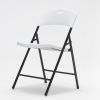 4 Pack Portable Plastic Folding Chairs; Sturdy Design; Indoor/Outdoor Events; Perfect for Camping/Picnic/Tailgating/Party; Easy to Clean; White