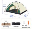 Camping dome tent is suitable for 2~3 people, waterproof, spacious, portable backpack tent, suitable for outdoor camping,hiking