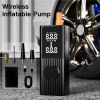 Tire Inflator Portable Air Compressor - 20000 mAh Rechargeable Air Pump -150 PSI Tire Inflation, Accurate LCD Display/Light