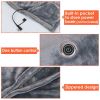 Wearable USB Heated Blanket Shawl, Portable Heated Blanket, 3 Gears 8 Heating Zones Cordless Zip Heated Throw Blanket for Women, Outdoor, Office