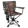 360° Swivel Hunting Chair Portable Foldable Hunting Chair with Mesh Cup Holder and Storage Pockets