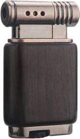 Pipe Lighter Soft Flame Refillable Gas Wooden Case Fire Starter Cigarette Candle Lighter For Men Women Gift (style: B)