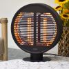 Electric Patio Heater,Outdoor Infrared Tabletop Heater,Portable Freestanding,IP54 Waterproof,1000W