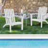 Outdoor Durable Patio Acacia Wood Adirondack Lounge Armchair