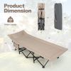 Folding Camping Cot with Carry Bag Cushion and Headrest