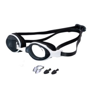 Kids Swim Goggles, Anti-Fog Anti-UV Youth Swim Glasses (Color: Black)