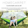 Camping Hammock with Mosquito Net, Portable Double Hammock Tent Load Two People with 2 Straps, Best for Outdoor Garden Hiking Travel