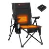 Antarctica Gear Heated Camping Chair With 12V 16000mAh Battery Pack, Heated Portable Chair, Perfect For Camping, Outdoor Sports, Hunting