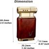 Pipe Lighter Soft Flame Refillable Gas Wooden Case Fire Starter Cigarette Candle Lighter For Men Women Gift