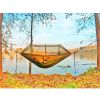 Camping Hammock with Mosquito Net, Portable Double Hammock Tent Load Two People with 2 Straps, Best for Outdoor Garden Hiking Travel