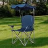 Portable Folding Beach Canopy Chair with Cup Holders